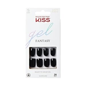 Kiss Gel Fantasy Nails-Aim High•Black•28 Nails